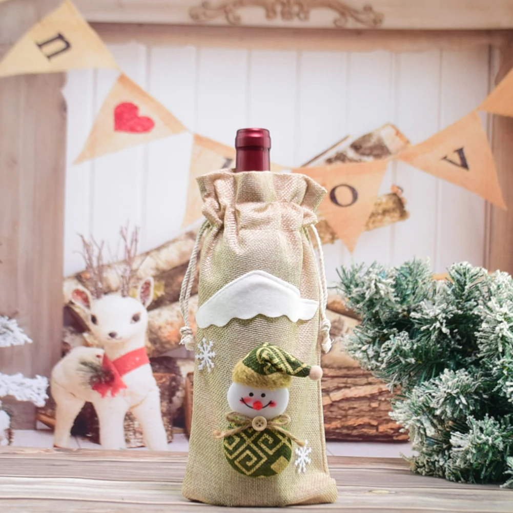 Christmas Wine Bottle Cover Merry Christmas Decor Holiday Santa Claus Champagne Bottle Cover Home Christmas Table Decorations
Christmas Wine Bottle Cover Merry Christmas Decor Holiday Santa Claus Champagne Bottle Cover Home Christmas Table Decorations