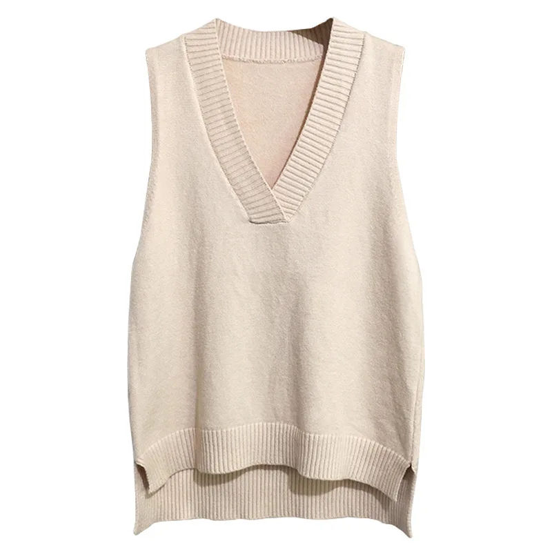 Autumn and Winter Simple V-neck Vintage Knitted Women's Pullover Loose Sleeveless Tank Top Sweater Vest
Autumn and Winter Simple V-neck Vintage Knitted Women's Pullover Loose Sleeveless Tank Top Sweater Vest