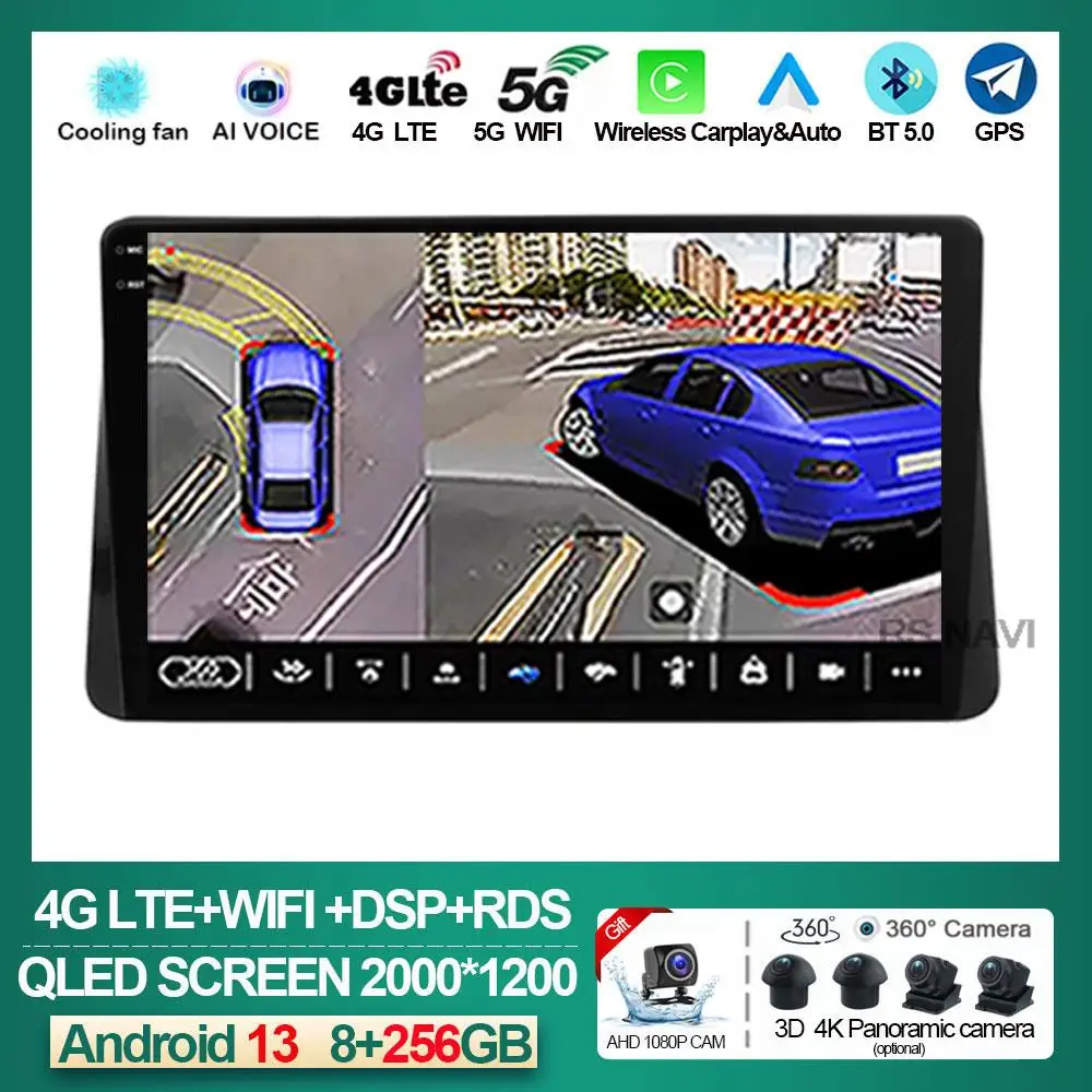 Android 13 для Mitsubishi L200 5 Triton 2018- 2021, автомобильное стерео радио, мультимедийный плеер, навигация GPS, без DVD, 2DIN