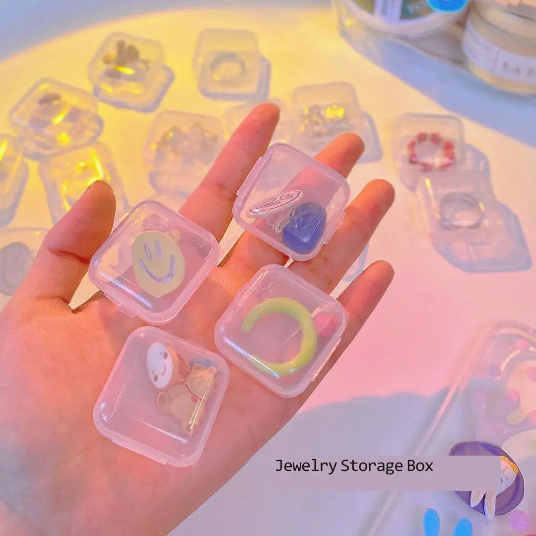 Mini Ins Transparent Jewelry Storage Box Multifunctional Simple Plastic Portable Ring Earrings White Fashion Holder Dropshipping
Mini Ins Transparent Jewelry Storage Box Multifunctional Simple Plastic Portable Ring Earrings White Fashion Holder Dropshipping