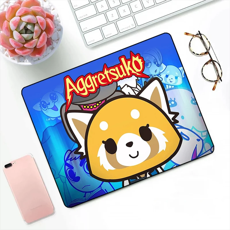 

Aggretsuko Gaming Mouse Pad Kawaii Pc Accessories Mousepad Gamer Deskmat Keyboard Mat Mats Anime Mause Pads Cute Desk Laptops