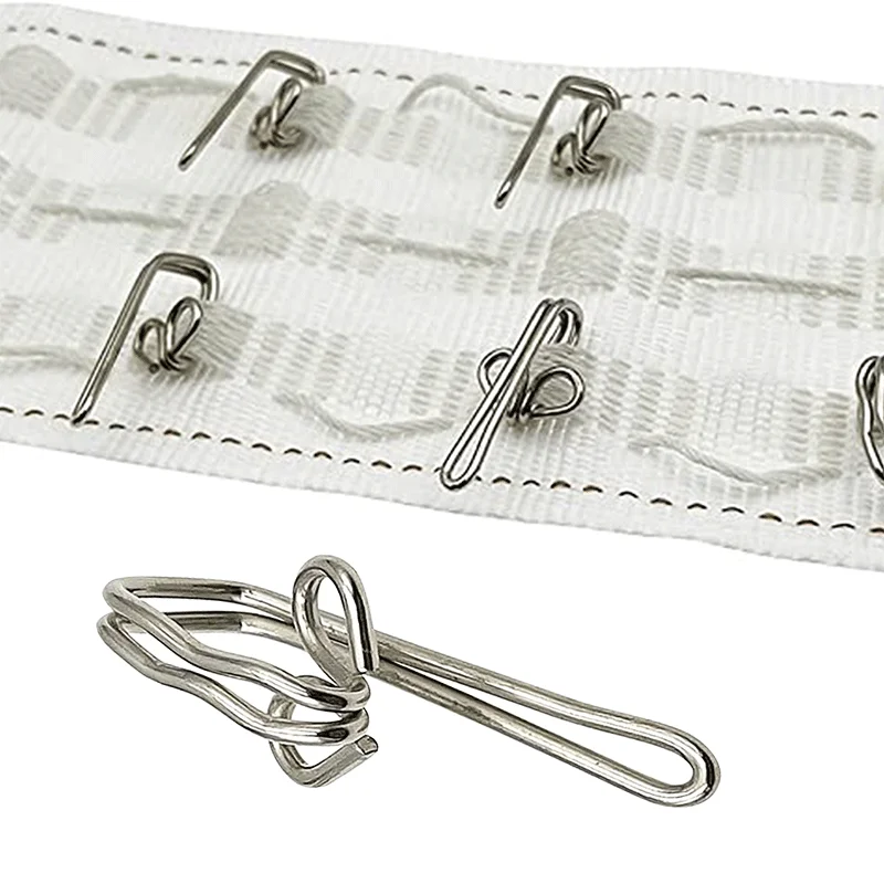 100Pc/Bag Heavy Duty Curtain Hooks Metal Curtain Header Tape Drapery Hooks For Pencil Pleats Curtains,Window Curtain hung Hooks
100Pc/Bag Heavy Duty Curtain Hooks Metal Curtain Header Tape Drapery Hooks For Pencil Pleats Curtains,Window Curtain hung Hooks