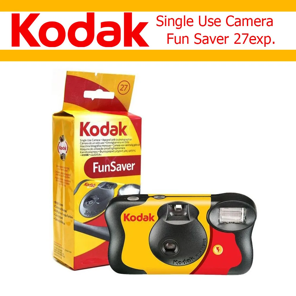 For Kodak Single Use One Time Disposable Film Camera 27 Sheets Exposure Photos ( Daylight / HD Power Flash / Waterproof )Camera
For Kodak Single Use One Time Disposable Film Camera 27 Sheets Exposure Photos ( Daylight / HD Power Flash / Waterproof )Camera