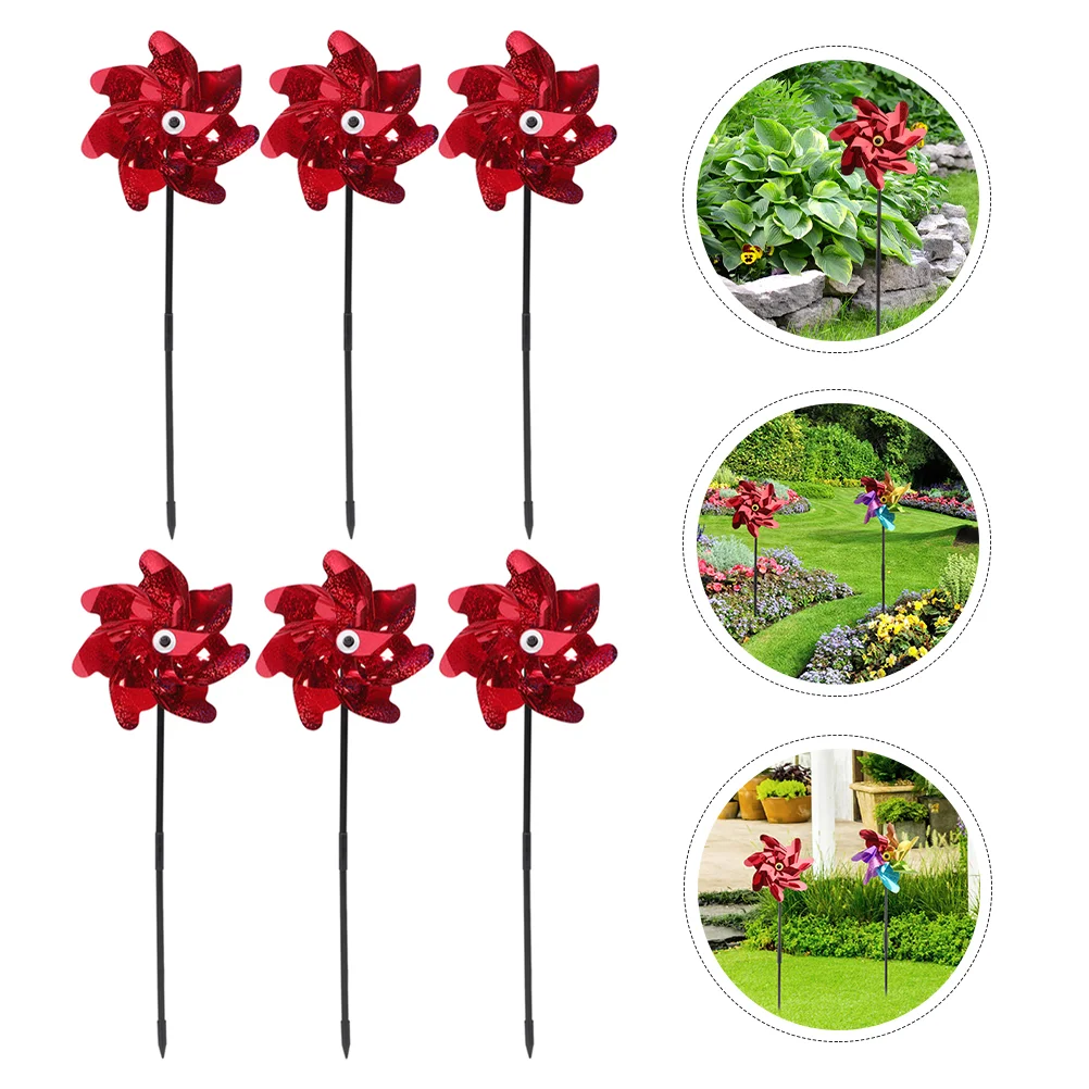 6 Pcs Pigeon Gifts Red Pinwheels Green Gift Pin Wheels Green Decor Wind Spinners Stakes Reflective Windmill
6 Pcs Pigeon Gifts Red Pinwheels Green Gift Pin Wheels Green Decor Wind Spinners Stakes Reflective Windmill