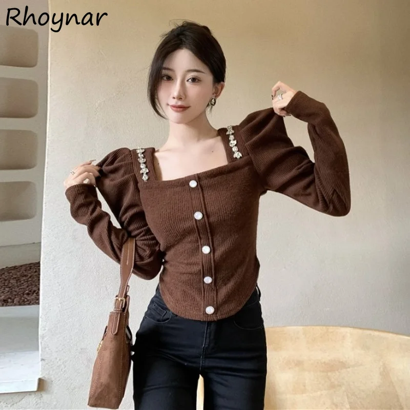 Sweater Pullover Women Autumn Spring Elegant Design Tender Square Collar Party Causal Long Sleeve Vintage Slim All-match Chic
Sweater Pullover Women Autumn Spring Elegant Design Tender Square Collar Party Causal Long Sleeve Vintage Slim All-match Chic