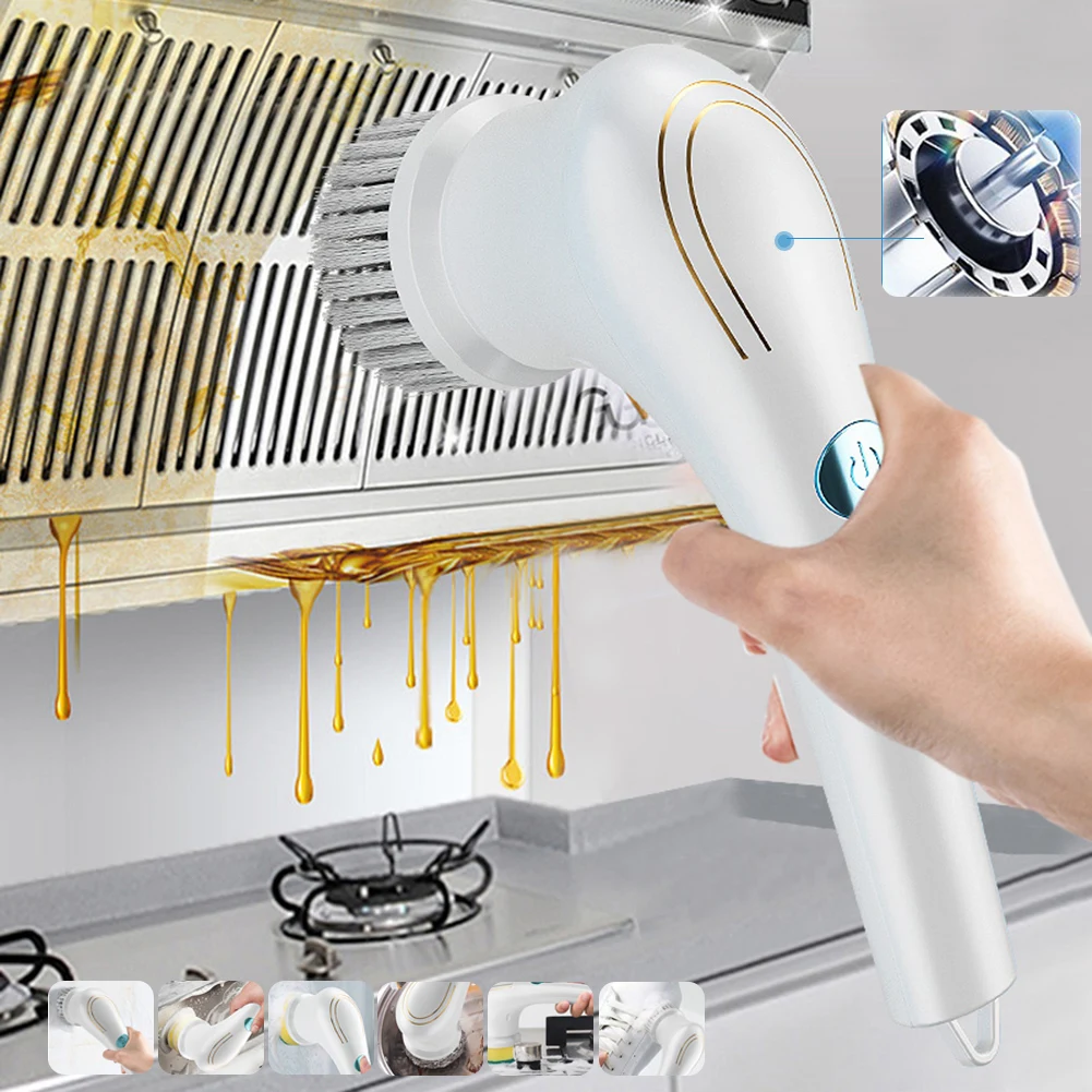 5 In 1 Wireless Electric Cleaning Brush Kitchen Handheld Dishwashing Brush Bathroom Bathtub Tile Brush Household Cleaning Tools
5 In 1 Wireless Electric Cleaning Brush Kitchen Handheld Dishwashing Brush Bathroom Bathtub Tile Brush Household Cleaning Tools