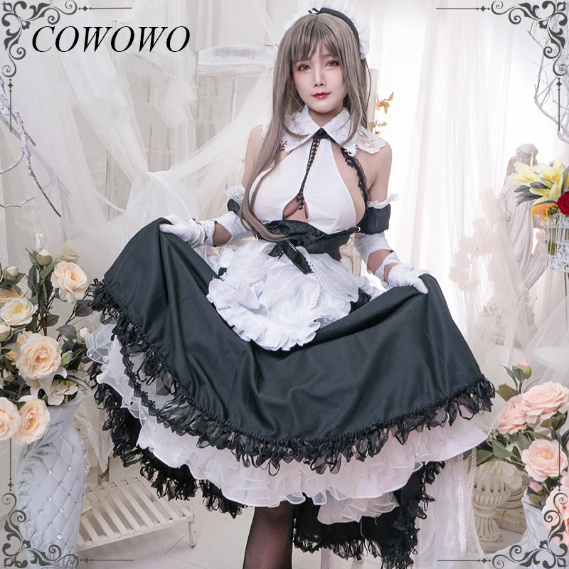 COWOWO Anime! Azur Lane Charybdis Game Suit Maid Dress Lovely Uniform Cosplay Costume Halloween Party Role Play Outfit Women NEW
COWOWO Anime! Azur Lane Charybdis Game Suit Maid Dress Lovely Uniform Cosplay Costume Halloween Party Role Play Outfit Women NEW
