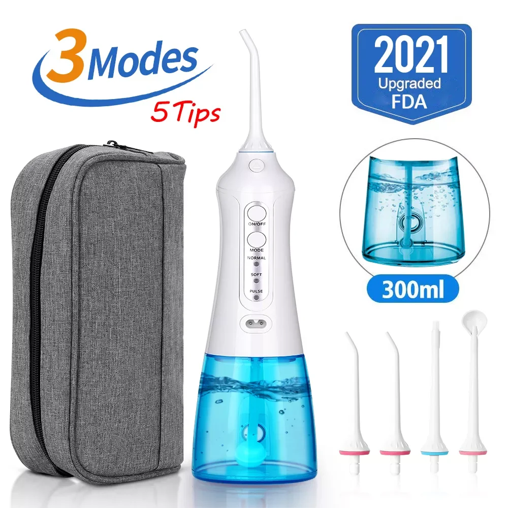 3 Modes Portable Oral Irrigator Cordless Dental Flosser USB Rechargeable 5 Nozzles Water Jet Floss Tooth Pick 300ml
3 Modes Portable Oral Irrigator Cordless Dental Flosser USB Rechargeable 5 Nozzles Water Jet Floss Tooth Pick 300ml