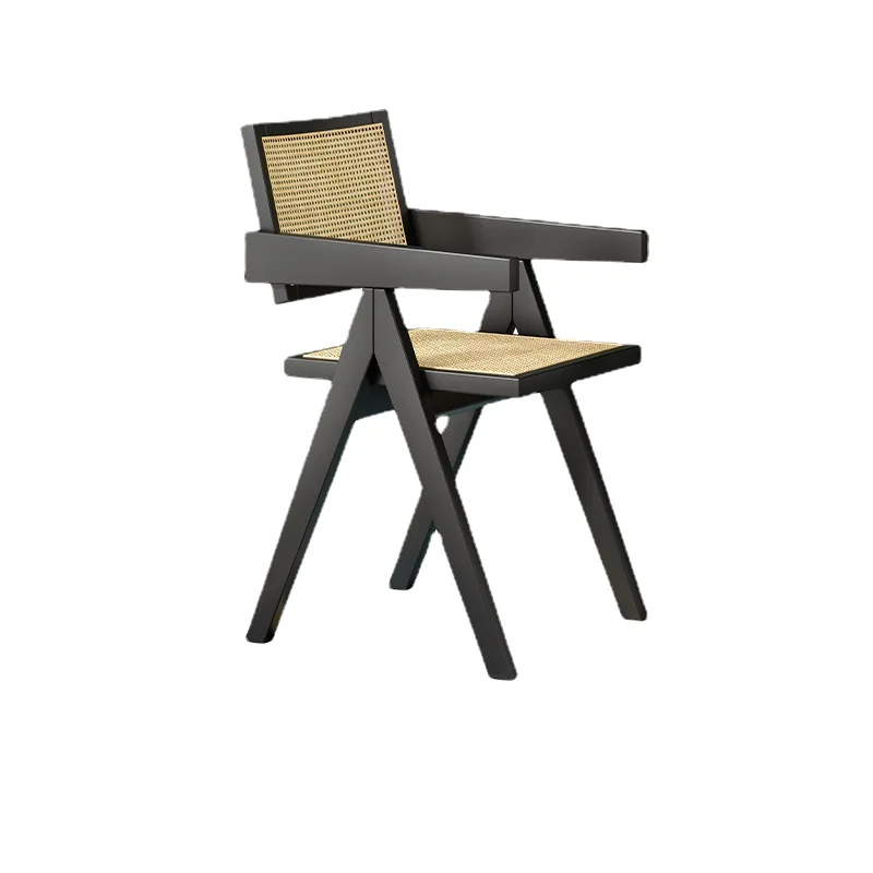 YY Solid Wood Rattan Chair Middle Ancient Hong Kong Style B & B Cafe Home Armrest Dining Chair 
YY Solid Wood Rattan Chair Middle Ancient Hong Kong Style B & B Cafe Home Armrest Dining Chair