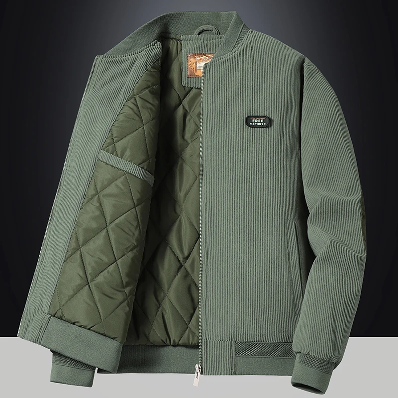 New Men Autumn Corduroy Jackets And Coats Stand Collar Simple Warm Men Outwear Military Tactics Military Jackets Casual Parkas
New Men Autumn Corduroy Jackets And Coats Stand Collar Simple Warm Men Outwear Military Tactics Military Jackets Casual Parkas