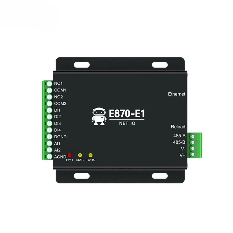 Захват IO контроллер Ethernet RS485 4DI 2DO 2AI CDEBYTE E870-E1 TCP/UDP/MQTT протокол Modbus 8 ~ 28V
Захват IO контроллер Ethernet RS485 4DI 2DO 2AI CDEBYTE E870-E1 TCP/UDP/MQTT протокол Modbus 8 ~ 28V