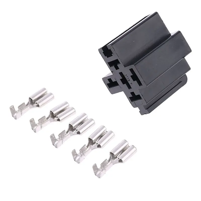 40A 5 Pin Relay Connector Socket with 5 x 6.3mm Terminals Car Truck Vehicle Relay Case Holder
40A 5 Pin Relay Connector Socket with 5 x 6.3mm Terminals Car Truck Vehicle Relay Case Holder