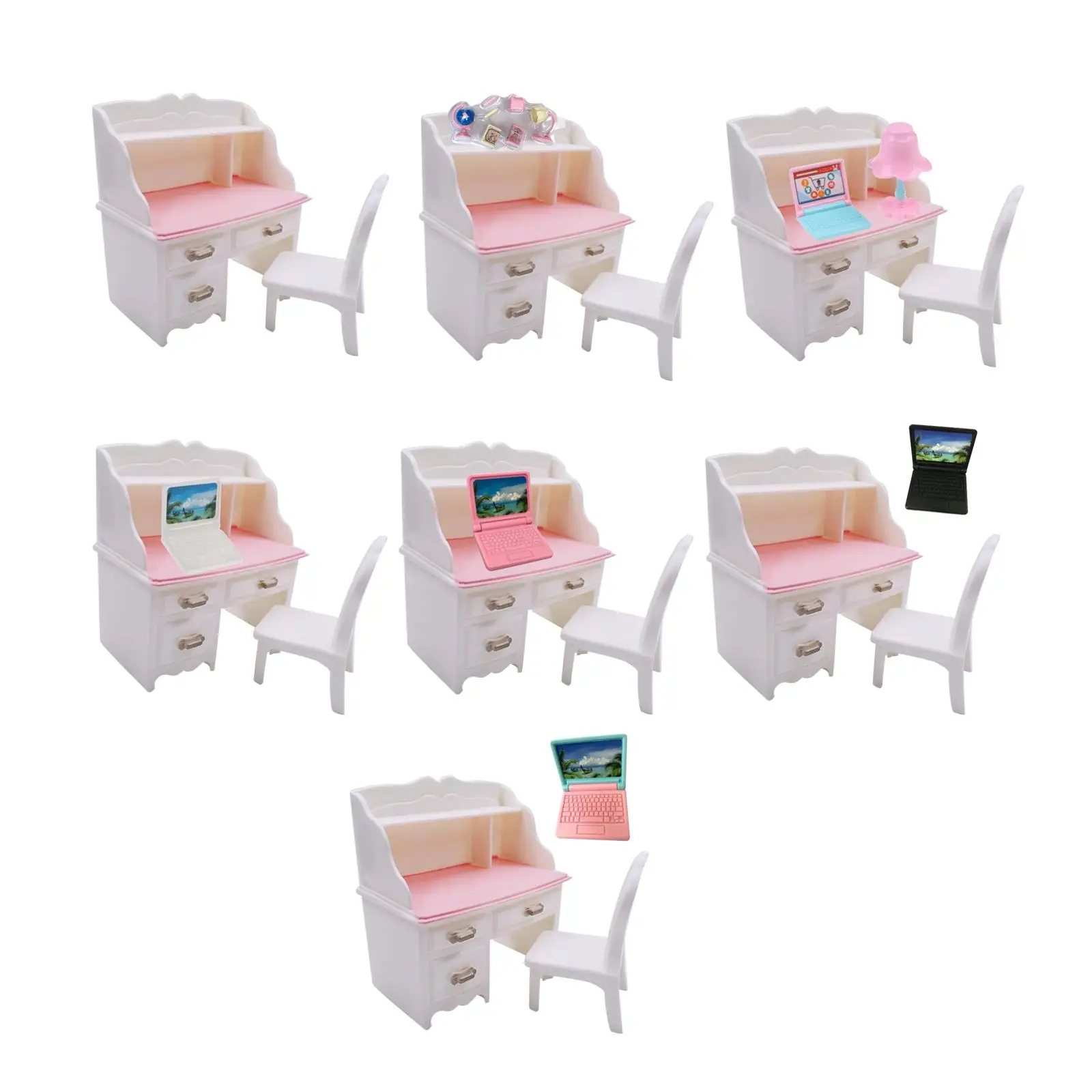 

Набор миниатюрных настольных стульев для кукольного домика, игрушка «сделай сам», модель для украшения
