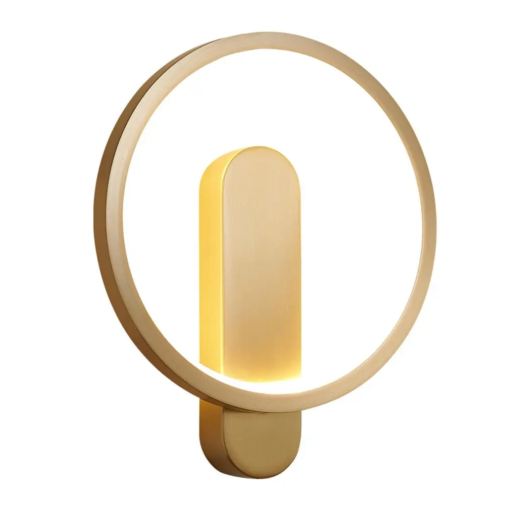 Nordic Copper LED Wall Light Loft Brass Circular Sconce For Living Room Bedroom Bedside Wall Lamp Modern Home Decor Luminaria
Nordic Copper LED Wall Light Loft Brass Circular Sconce For Living Room Bedroom Bedside Wall Lamp Modern Home Decor Luminaria