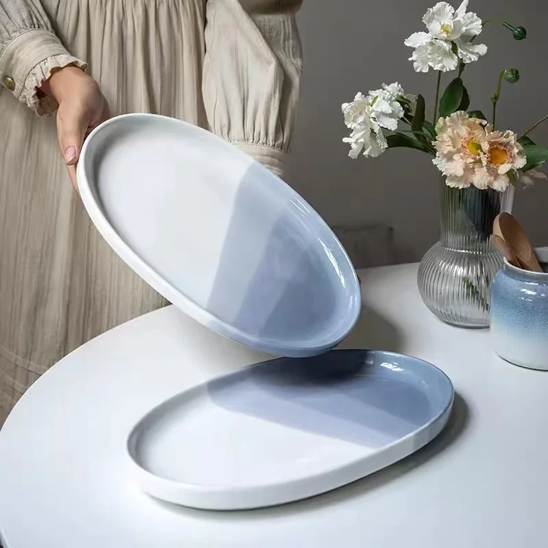 Japanese Creative Simple Thick And Practical Fish Plates Ceramic Manual Rendering Fog Surface Large Restaurant Tableware
Japanese Creative Simple Thick And Practical Fish Plates Ceramic Manual Rendering Fog Surface Large Restaurant Tableware