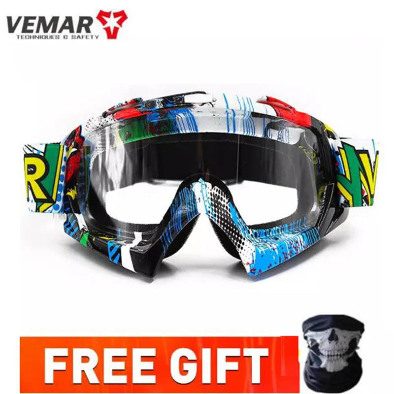 VEMAR Riding Goggles Replaceable Lens Sunglasses Colorful Lens Scooter Biker Racing Eyewear Goggles Motocross Windproof Eyewear
VEMAR Riding Goggles Replaceable Lens Sunglasses Colorful Lens Scooter Biker Racing Eyewear Goggles Motocross Windproof Eyewear