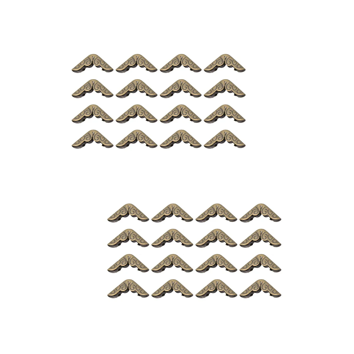 100 pcs Metal Book Scrapbooking Notebook Albums Menus Folders Corner Protectors Bronze Tone
100 pcs Metal Book Scrapbooking Notebook Albums Menus Folders Corner Protectors Bronze Tone