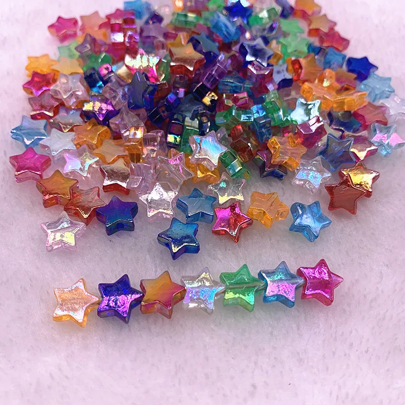 50pcs 11mm Transparent AB Color Five-pointed Star Acrylic Beads Loose Spacer Beads for Jewelry Making DIY Bracelet Accessories
50pcs 11mm Transparent AB Color Five-pointed Star Acrylic Beads Loose Spacer Beads for Jewelry Making DIY Bracelet Accessories