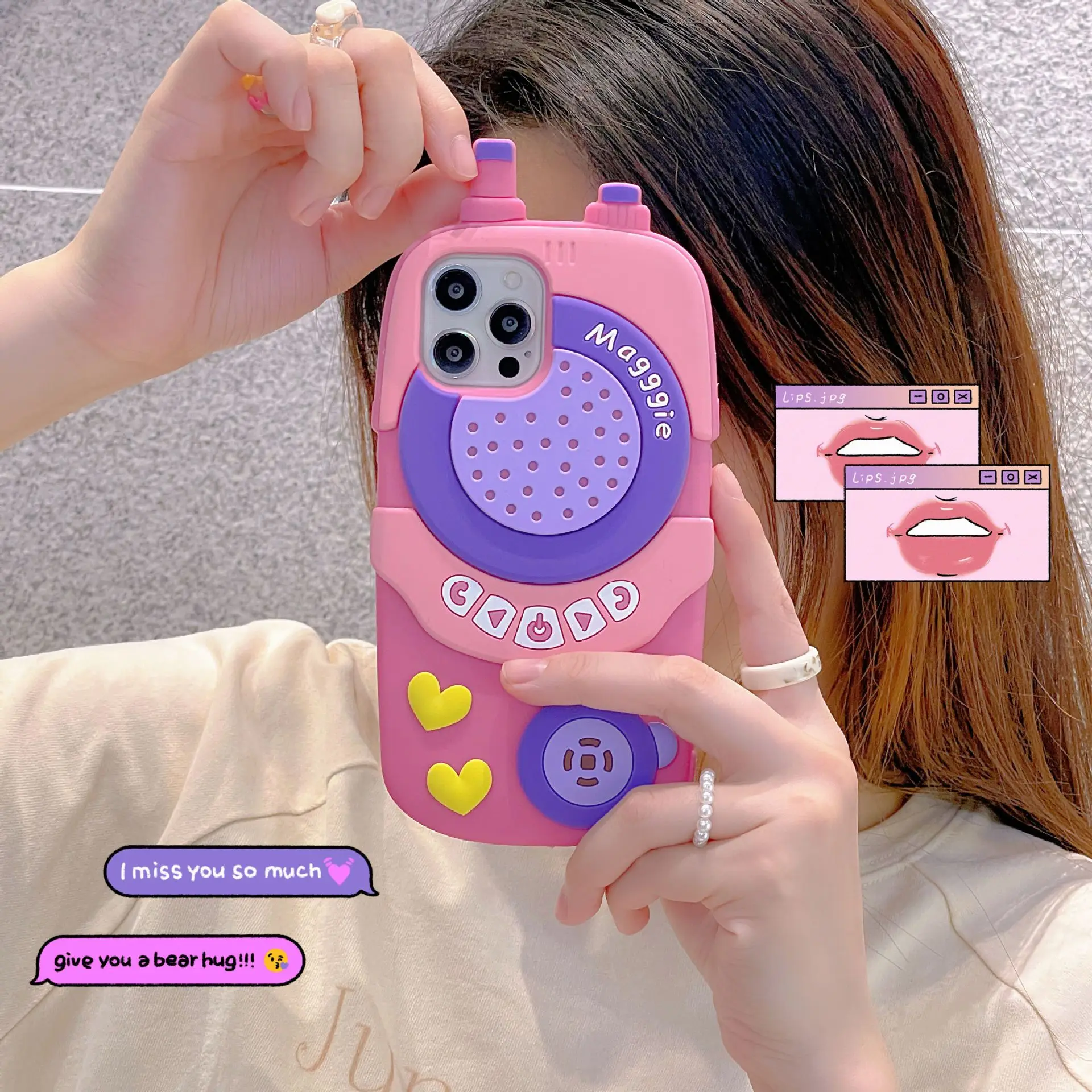 3D Personality Walkie Talkie Phone Case for IPhone 13 12 11 Pro MAX 8 7 Plus X XS Max XR Phone Cover Cases
3D Personality Walkie Talkie Phone Case for IPhone 13 12 11 Pro MAX 8 7 Plus X XS Max XR Phone Cover Cases