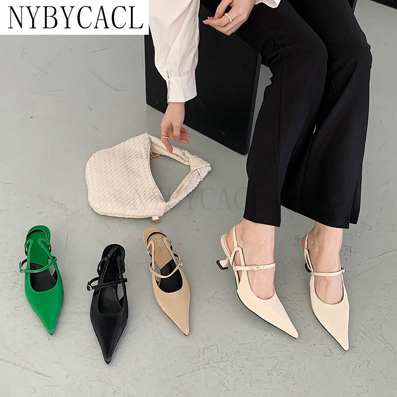 2022 New Summer Women Heel Sandals Fashion Woman Pointed Toe Thin Heel 5 CM Ladies Buckle Singbacks Pumps Female Sandalias New
2022 New Summer Women Heel Sandals Fashion Woman Pointed Toe Thin Heel 5 CM Ladies Buckle Singbacks Pumps Female Sandalias New