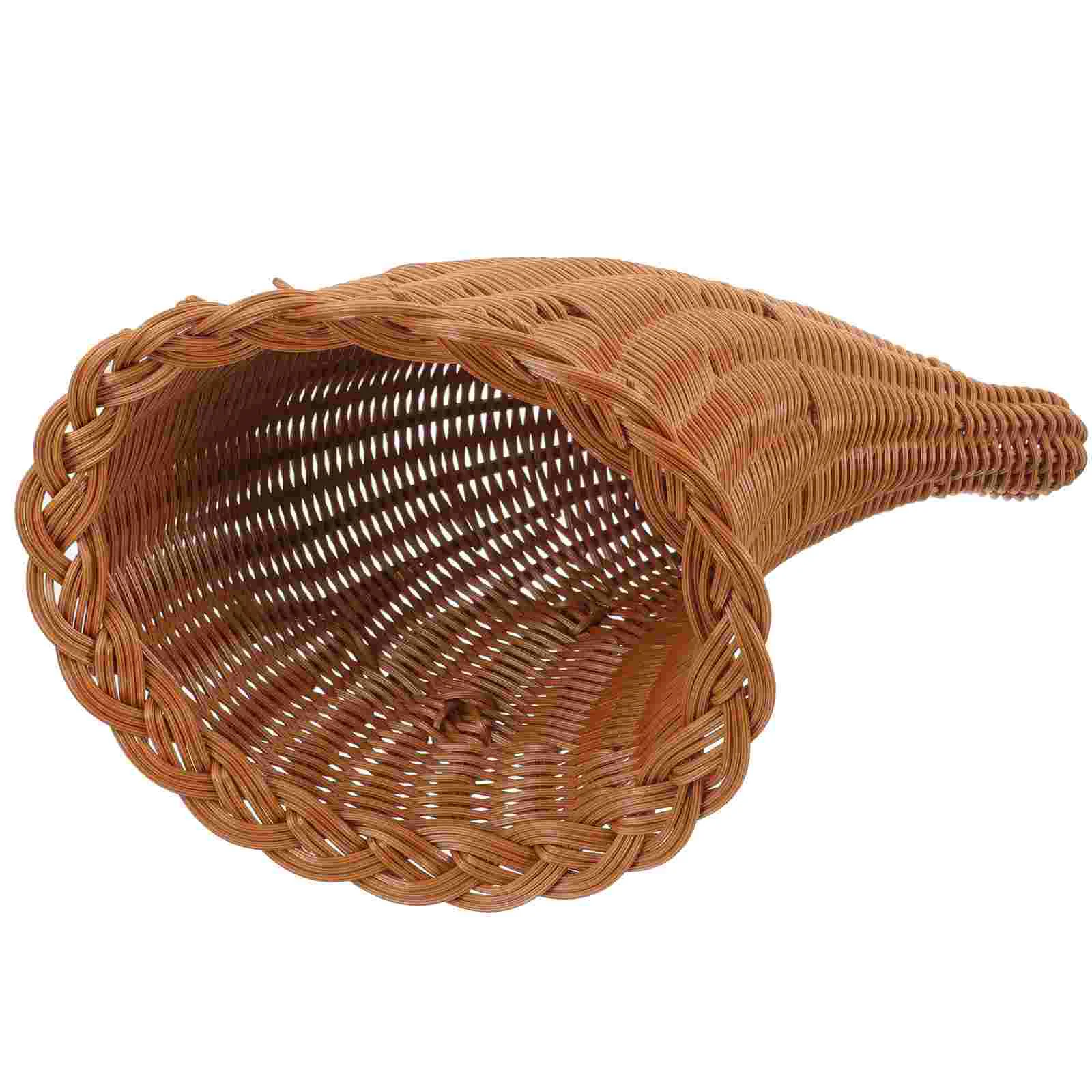 Woven Basket Decor Fruit Bread Serving Fruits Storage Snacks Cornucopia Fall Decorations Home
Woven Basket Decor Fruit Bread Serving Fruits Storage Snacks Cornucopia Fall Decorations Home
