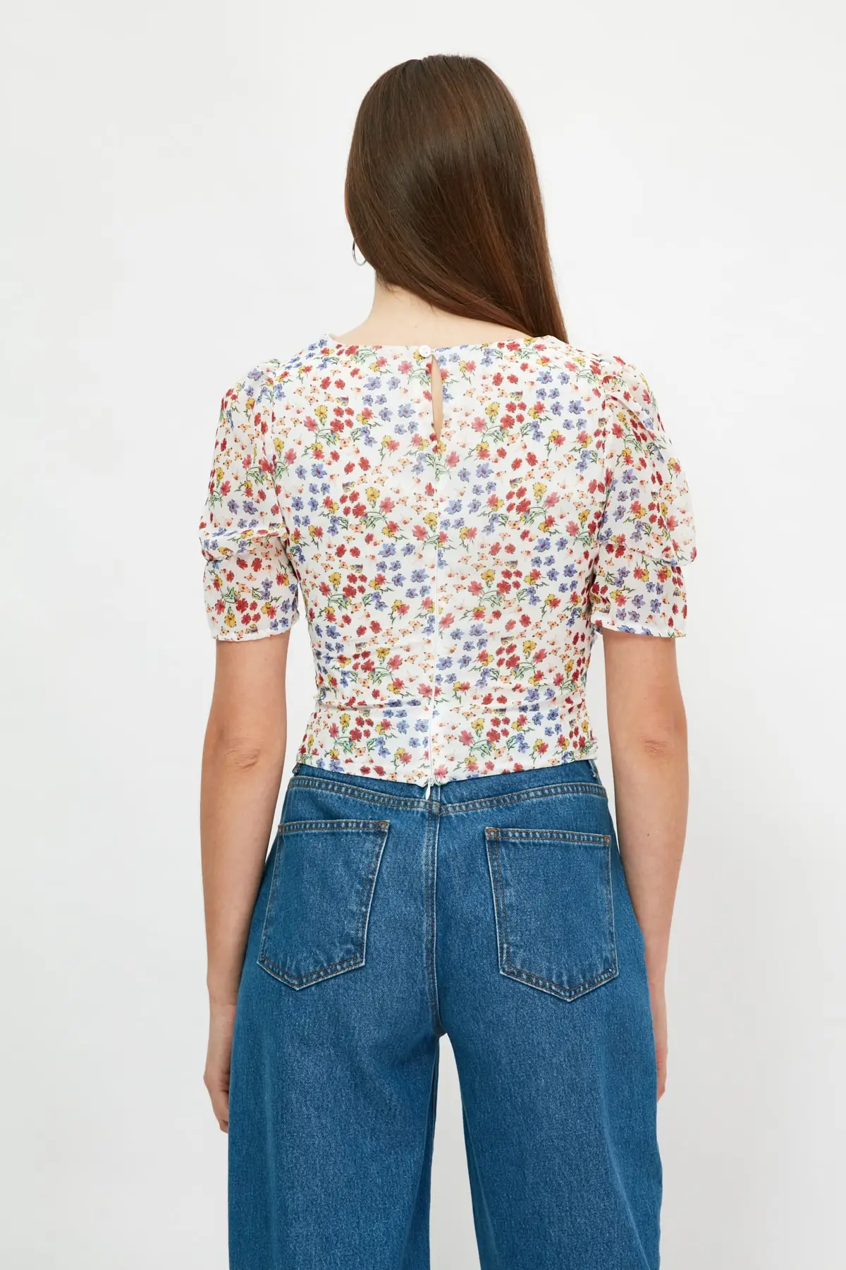 Trendyol Shirred Bluz TWOSS21BZ1806