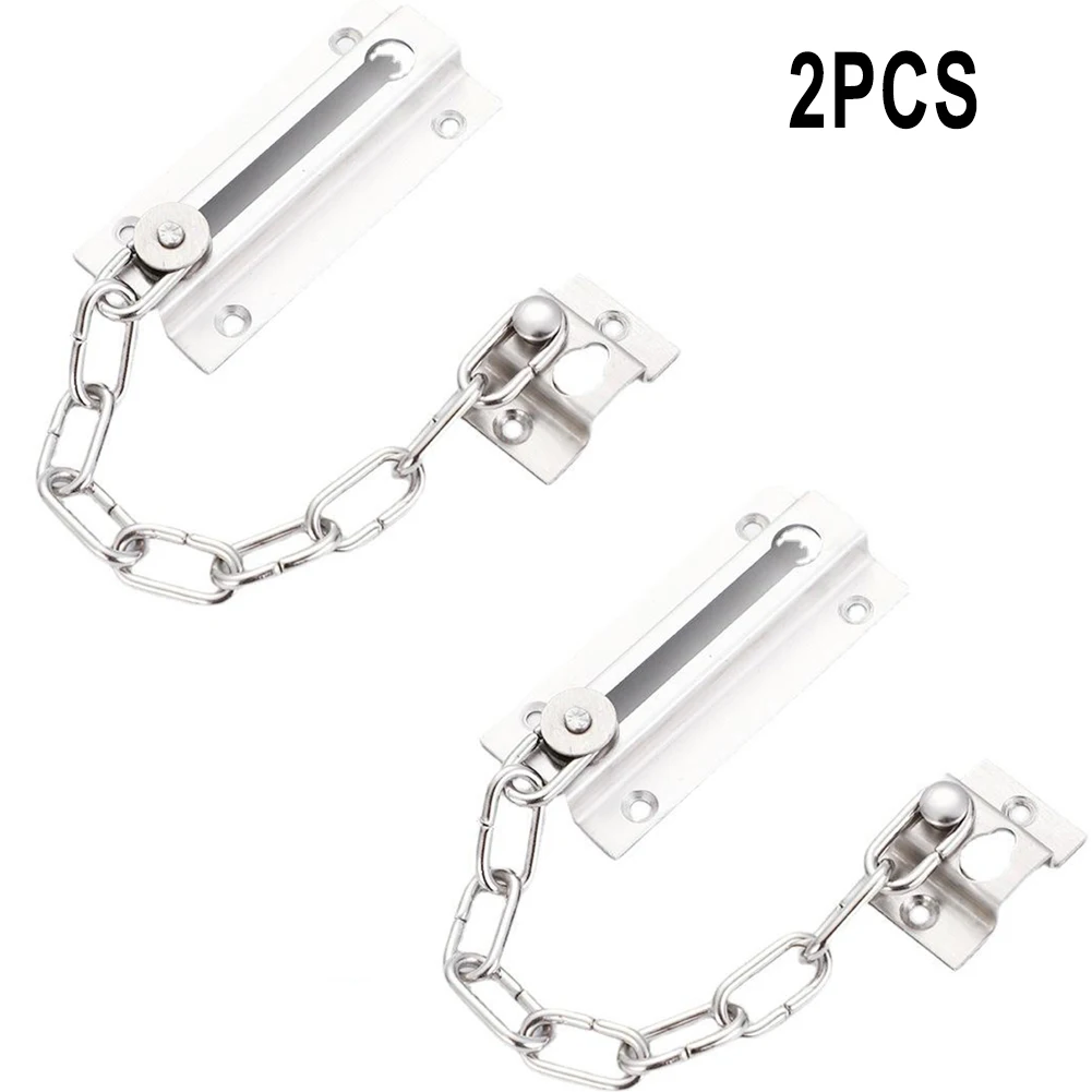 1/2Pcs Security Door Chain Lock Guard Latch Stainless Steel Durable Strong Spare Tools For Home Dector Office Timber Doors
1/2Pcs Security Door Chain Lock Guard Latch Stainless Steel Durable Strong Spare Tools For Home Dector Office Timber Doors