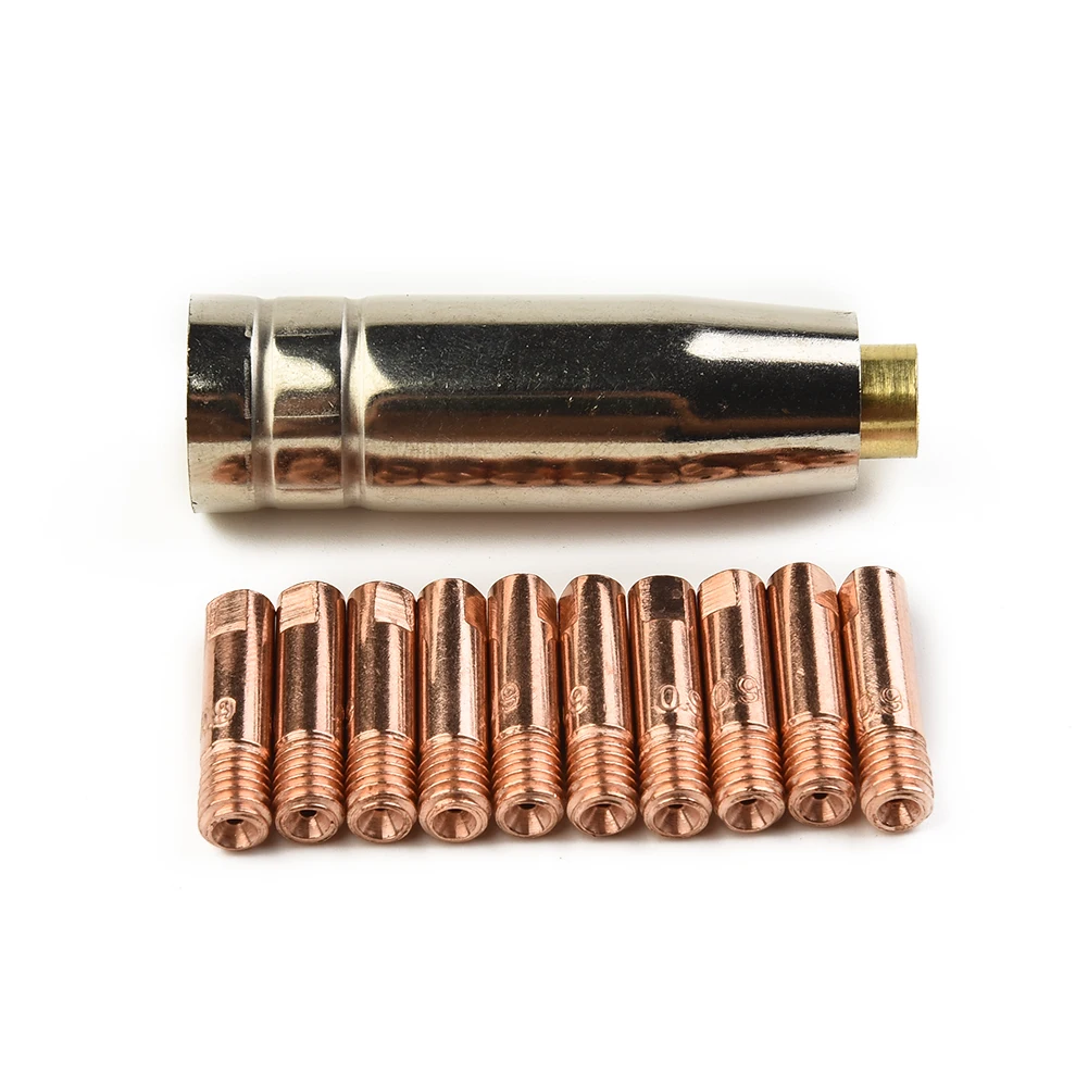 12pcs Mig Welding Contact Tips Kit 0.9mm M6 For MB 15AK Mig Welding Contact Tube Holder Inert Nozzle Gas Diffuser
12pcs Mig Welding Contact Tips Kit 0.9mm M6 For MB 15AK Mig Welding Contact Tube Holder Inert Nozzle Gas Diffuser