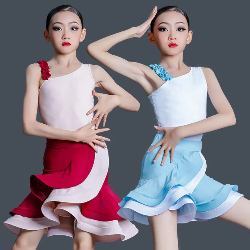 New Girls Latin Dance Skirt Suit Girl Latin Dance Dress Practice Clothing Standard Split Dance Performance Competition Dancewear
New Girls Latin Dance Skirt Suit Girl Latin Dance Dress Practice Clothing Standard Split Dance Performance Competition Dancewear