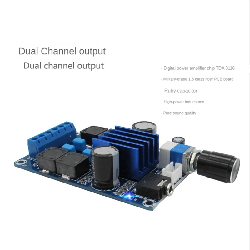 1 Piece XH-M589 Digital Amplifier Board 50Wx2 TPA3116D2 Power Audio Power Amplifier Module
1 Piece XH-M589 Digital Amplifier Board 50Wx2 TPA3116D2 Power Audio Power Amplifier Module