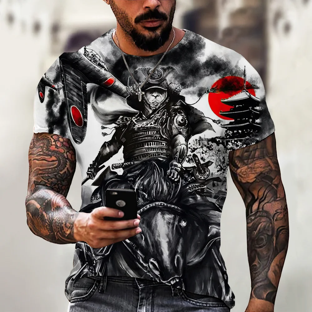 Vintage Samurai T-shirts For Men 3D Japan Style Print Short Sleeve Tops Street Hip Hop Streetwear Ninja Tees Men's T Shirt 6XL
Vintage Samurai T-shirts For Men 3D Japan Style Print Short Sleeve Tops Street Hip Hop Streetwear Ninja Tees Men's T Shirt 6XL