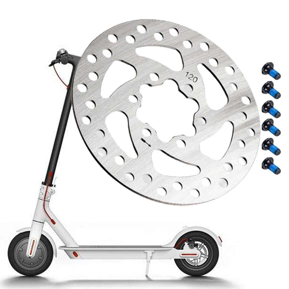 120mm 6 Holes Brake Disc Rotor With Screws For Xiaomi-Pro/Pro2 Electric Scooter Brake Disc Wear-resistant E-Scooter Accessories
120mm 6 Holes Brake Disc Rotor With Screws For Xiaomi-Pro/Pro2 Electric Scooter Brake Disc Wear-resistant E-Scooter Accessories