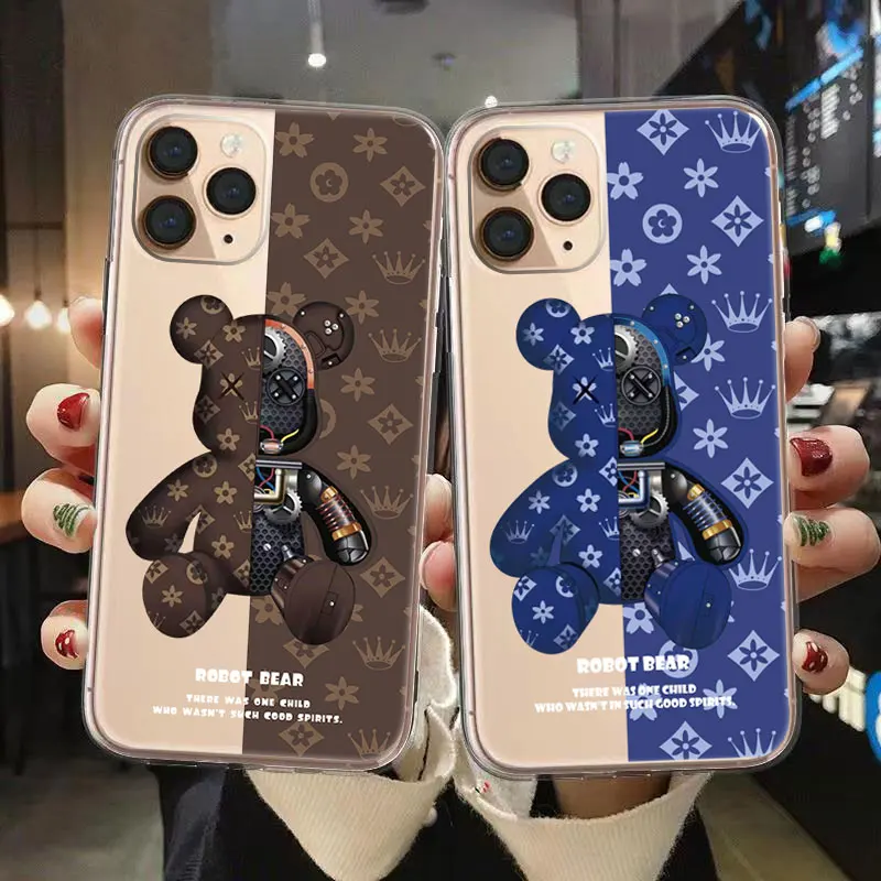 Mechanical Bear transparent soft silicone Case For iPhone 12 13 Pro Max Mini 11 Pro Max X XR XS MAX SE2020 8 7 Plus Phone Cover
Mechanical Bear transparent soft silicone Case For iPhone 12 13 Pro Max Mini 11 Pro Max X XR XS MAX SE2020 8 7 Plus Phone Cover