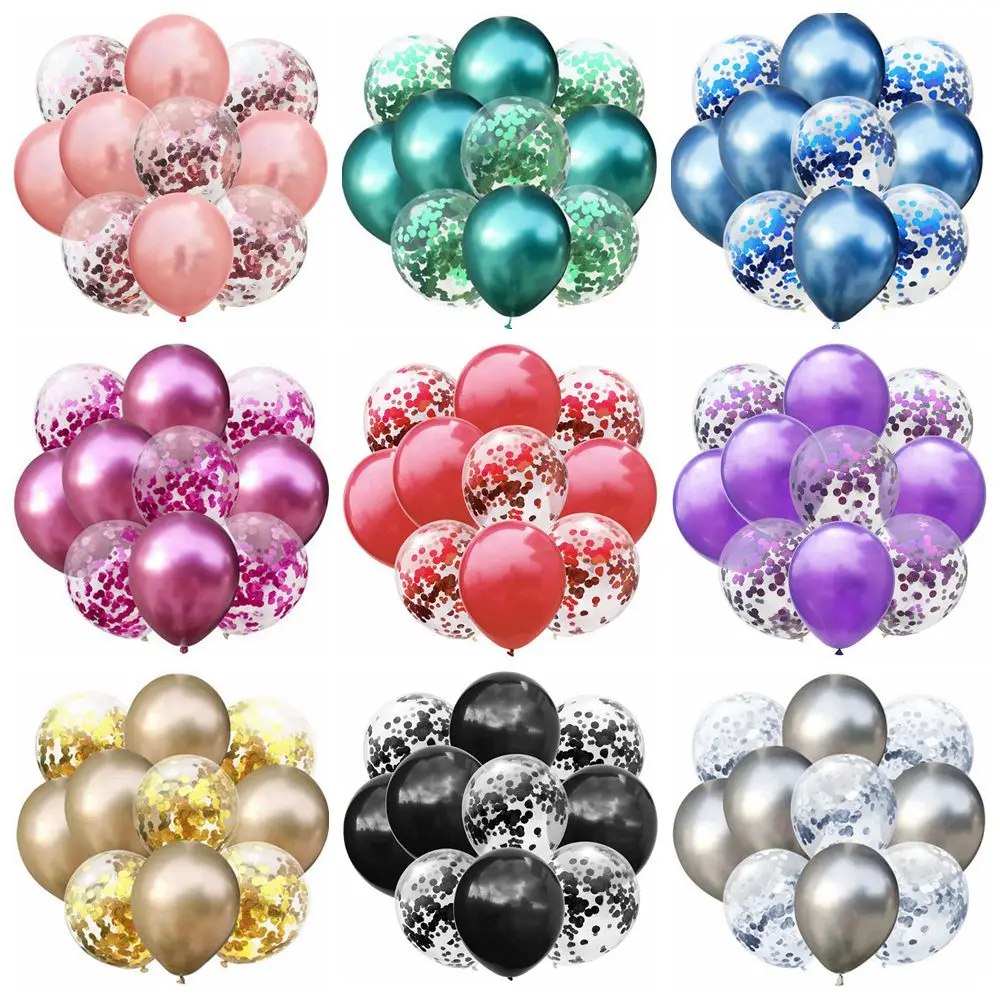 10pcs Mixed Metallic Balloons Wedding Latex Confetti Balloon Birthday Party Decorations for Kids Adult Baby shower Air Globos
10pcs Mixed Metallic Balloons Wedding Latex Confetti Balloon Birthday Party Decorations for Kids Adult Baby shower Air Globos