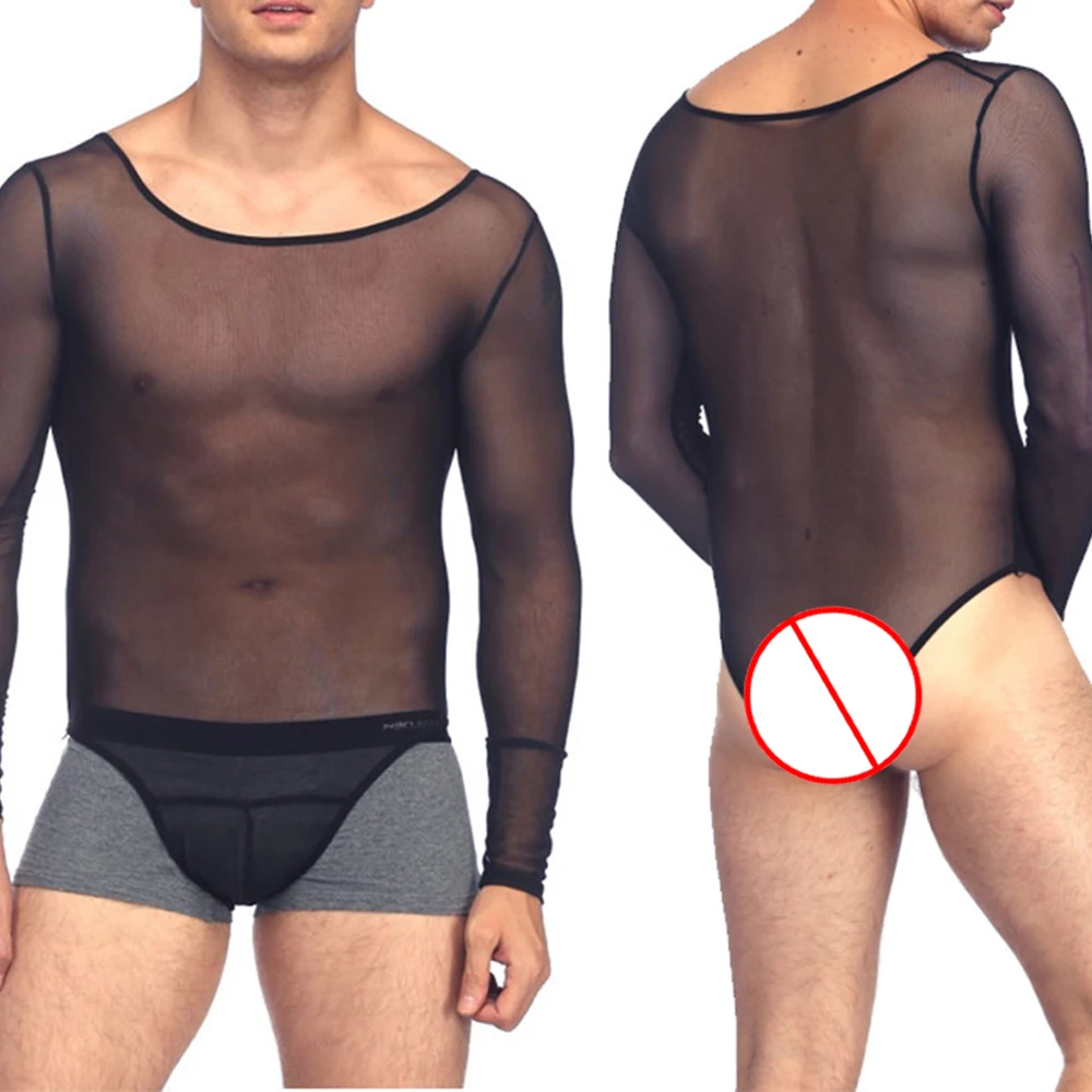 Erotic Men Mesh See-Through Bodysuit Nightclub Leotard Boxers High Stretch T-Shirt Gay Jumpsuit Underwear Long Sleeve Pantyhose
Erotic Men Mesh See-Through Bodysuit Nightclub Leotard Boxers High Stretch T-Shirt Gay Jumpsuit Underwear Long Sleeve Pantyhose