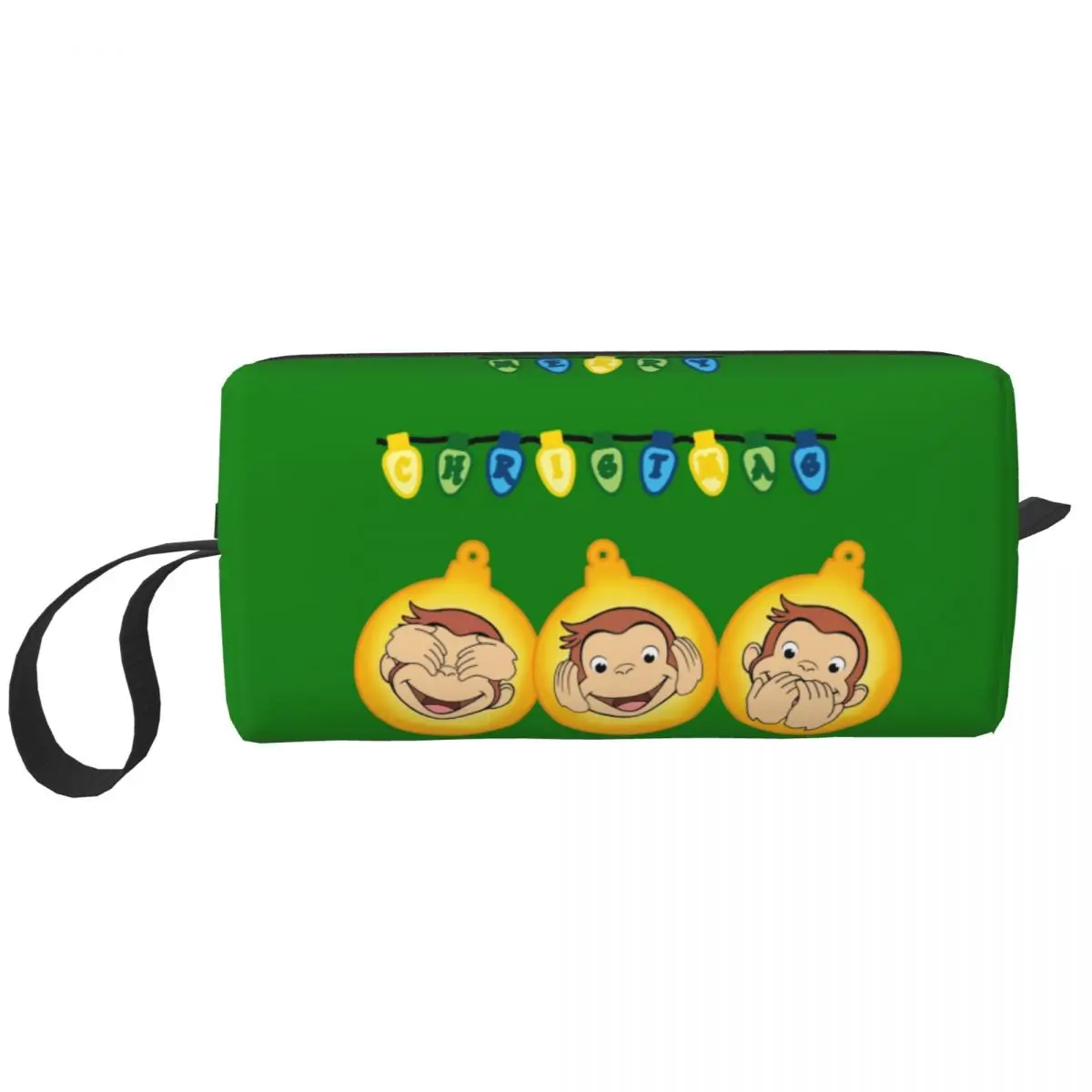 George The Curious Manga Monkey Travel Cosmetic Bag Merry Christmas Toiletry Makeup Organizer Lady Beauty Storage Dopp Kit
George The Curious Manga Monkey Travel Cosmetic Bag Merry Christmas Toiletry Makeup Organizer Lady Beauty Storage Dopp Kit