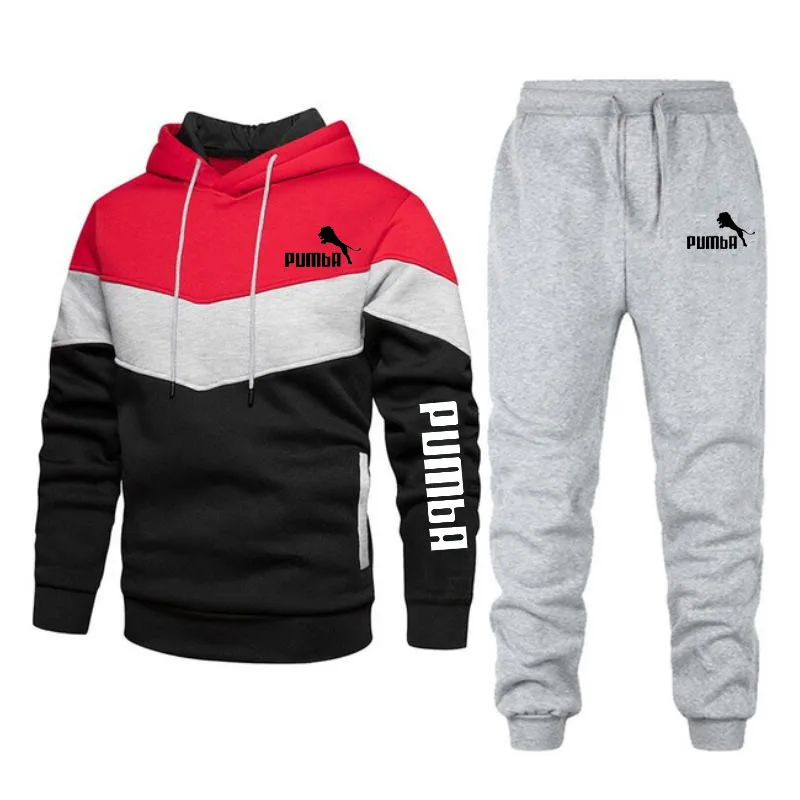 

New Mannen Herfst Winter Sets Rits Hoodie + Broek Stukken Casual Trainingspak Mannelijke Sportkleding Merk Kleding Zweet Pak