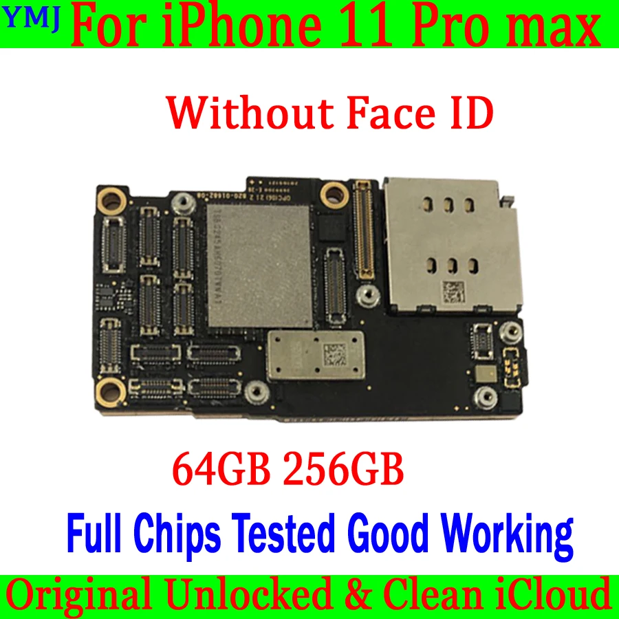 Материнская плата для iPhone 11 Pro max, 64 ГБ, 256 ГБ, бесплатный icloud, с/без Face ID, оригинальная разблокированная 100% тестовая логическая плата, хорошая р...
Материнская плата для iPhone 11 Pro max, 64 ГБ, 256 ГБ, бесплатный icloud, с/без Face ID, оригинальная разблокированная 100% тестовая логическая плата, хорошая р...