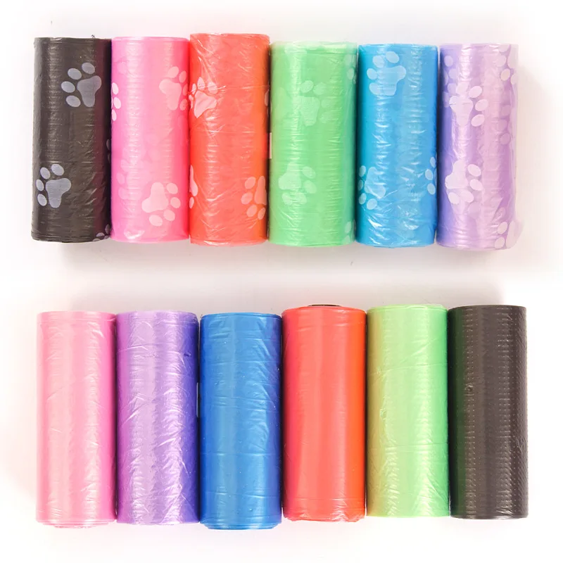 

8Pcs Pet Dog Poop Bags For Dispenser Collector Scoop Holder Puppy Cat Pooper Scooper Bag Small Rolls Outdoor Clean Pets Supplies