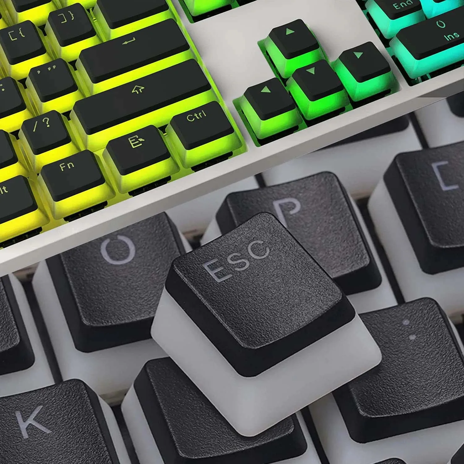 112 Keys Mechanical Keyboard PBT Pudding Keycaps Two-color OEM Profiler Translucent Keycap for Cherry MX Switch Keyboard Keycaps
112 Keys Mechanical Keyboard PBT Pudding Keycaps Two-color OEM Profiler Translucent Keycap for Cherry MX Switch Keyboard Keycaps