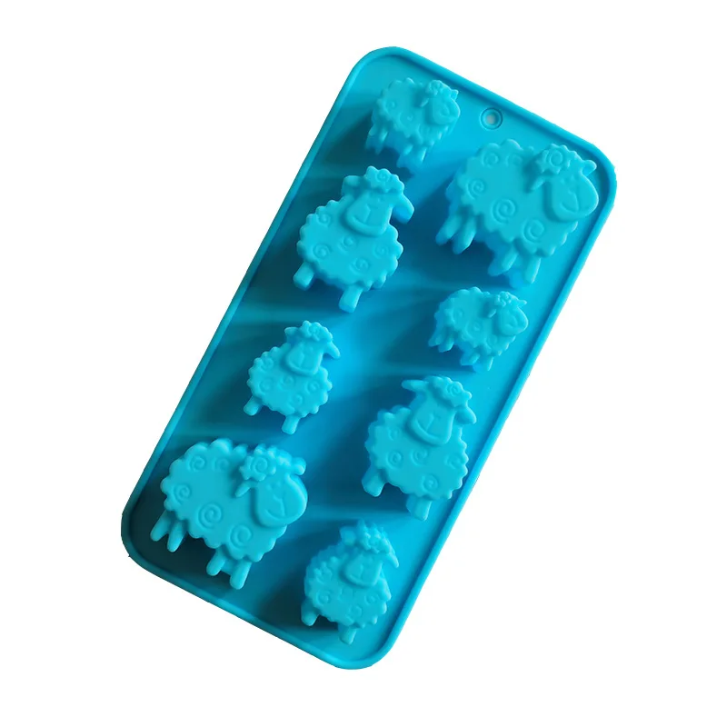 

8 Holes EID Mubarak Ramadan Animal Sheep Chocolate Mold Silicone Mold Candy Biscuit Jelly Pudding Ice Cube Pastry Baking Tools
