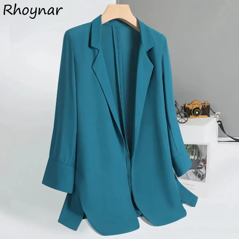 Blazers Women Summer Vintage Simple Notched Collar Daily Ulzzang Soft Trendy Office Ladies All-match Chic Youth Slim Casual Chic
Blazers Women Summer Vintage Simple Notched Collar Daily Ulzzang Soft Trendy Office Ladies All-match Chic Youth Slim Casual Chic