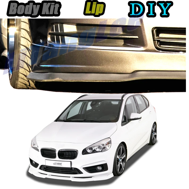 

Car Bumper Lip Front Spoiler Skirt Deflector For BMW 2 Series F22 F45 2014~2020 Tune Car Modified Body Kit VIP Hella Flush Lips