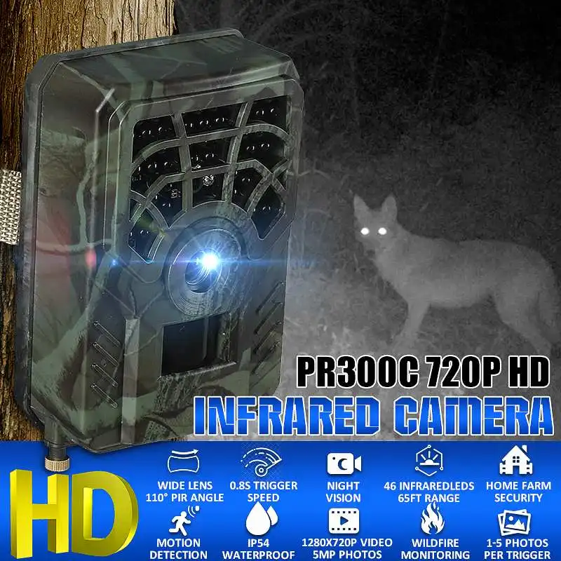46pcs IR LED's Hunting Trail Camera Wildlife Tracking Surveillance Tracking 12MP Infrared Night Vision Wild Cameras Photo Traps
46pcs IR LED's Hunting Trail Camera Wildlife Tracking Surveillance Tracking 12MP Infrared Night Vision Wild Cameras Photo Traps