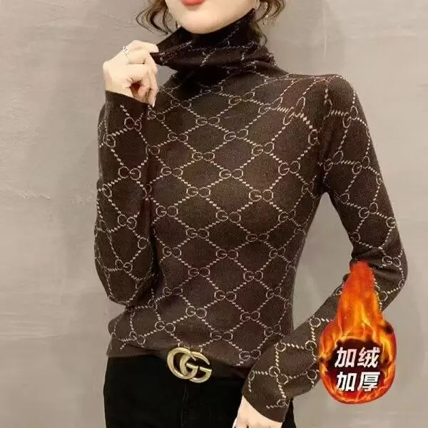 New 2023 Women Pullover Turtleneck Sweater Autumn Long Sleeve Slim Elastic Korean Simple Basic Cheap Jumper Solid Color Top
New 2023 Women Pullover Turtleneck Sweater Autumn Long Sleeve Slim Elastic Korean Simple Basic Cheap Jumper Solid Color Top