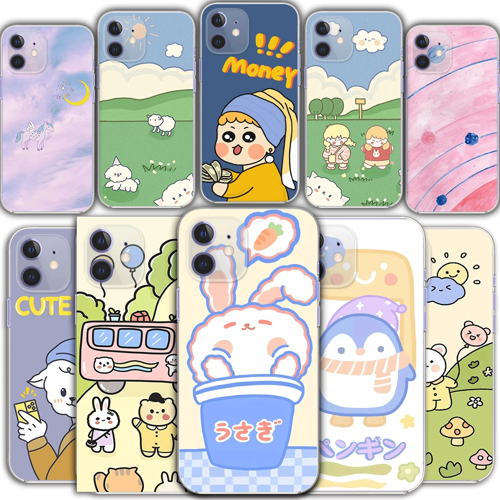 Fashion cute cartoon rabbit Transparent TPU phone case for pixel 6 iPhone 13 12 Mini 11 Pro XS MAX X XR 7 8 Plus SE 2020 5 4
Fashion cute cartoon rabbit Transparent TPU phone case for pixel 6 iPhone 13 12 Mini 11 Pro XS MAX X XR 7 8 Plus SE 2020 5 4