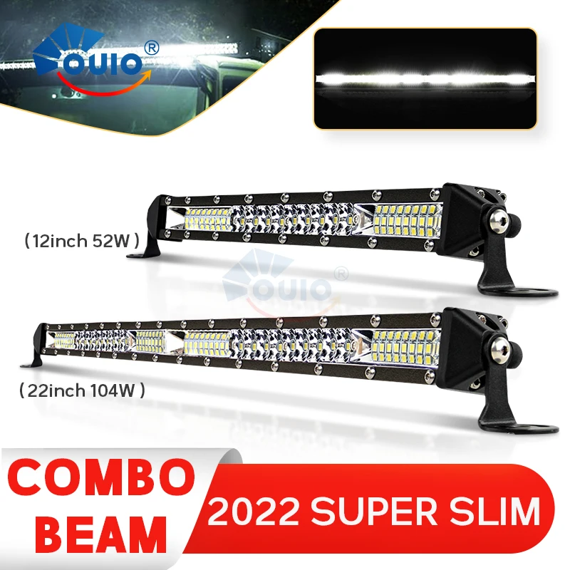 Slim 10 Inch 20 Inch LED Light Bar 12V 24V LED Light Bar Combo Point Flood Driving Work Light For Jeep Truck Tractor Offroad 4x4
Slim 10 Inch 20 Inch LED Light Bar 12V 24V LED Light Bar Combo Point Flood Driving Work Light For Jeep Truck Tractor Offroad 4x4