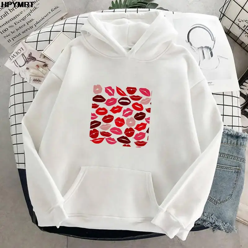 2022 Spring Autumn Fashion Casual women's clothing hoodie lip print cartoon graphics Printed loose Breathable Pocket Hooded Tops
2022 Spring Autumn Fashion Casual women's clothing hoodie lip print cartoon graphics Printed loose Breathable Pocket Hooded Tops