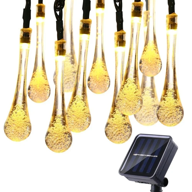 Outdoor Solar Water Drop Light String 100 LED Waterproof Garland Fairy Light Christmas Garden Holiday Wedding Party Decorative.
Outdoor Solar Water Drop Light String 100 LED Waterproof Garland Fairy Light Christmas Garden Holiday Wedding Party Decorative.