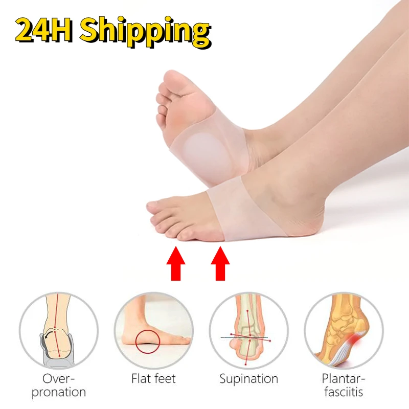 1 Pair Flat Foot Correction Insole Flat Foot Pain Relief Men and Women Silicone Foot Pad Support Suitable for Foot Care Tools
1 Pair Flat Foot Correction Insole Flat Foot Pain Relief Men and Women Silicone Foot Pad Support Suitable for Foot Care Tools